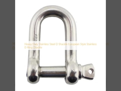 Schwerlaststahl-D-Fessel, europäische Art, Edelstahl-D-Ring-Fessel